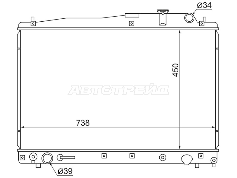Радиатор Toyota Estima 00-05