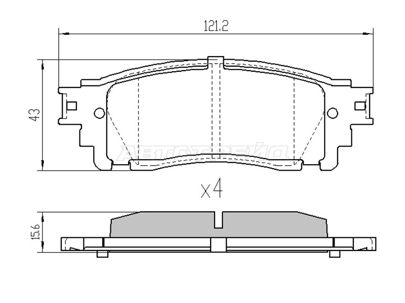 Колодки тормозные (Сзади) Toyota C-HR 16-19 / Harrier 13-17