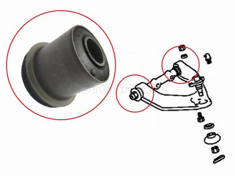 Сайлентблок верхнего переднего рычага  MMC Pajero V4 92-99 SAT STMB633820