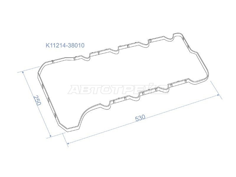 Прокладка клапанной крышки Toyota Land Cruiser (J200) 07-21 / Lexus GX 09-23 1URFE;3URFE
