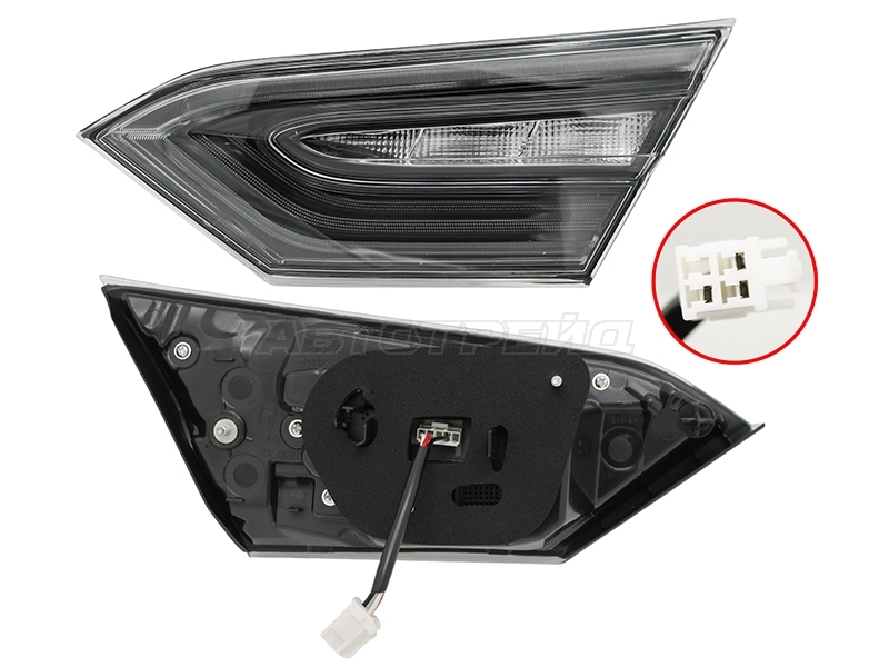 Фонарь в крышку багажника правый (LED/ чёрный)