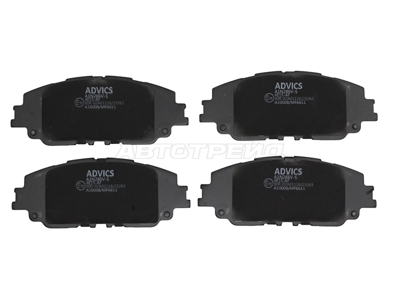 Колодки тормозные (Спереди) Toyota Camry (XV70) 17-22 / RAV4 (XA50) 18- / Lexus UX 18- / Toyota Camry UAE/USA 17 ADVICS A1N286V