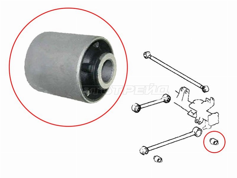 Сайлентблок рычага Toyota Land Cruiser Prado (J90) 96-02 / Hilux Surf 95-00