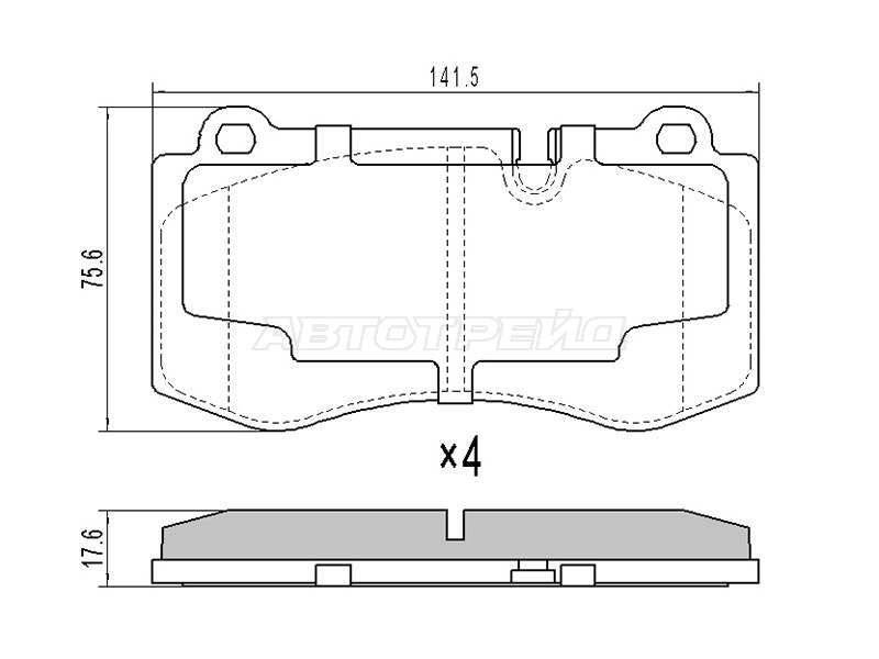 Колодки тормозные (Спереди) Mercedes-Benz E-Class 02-09 / S-Class 05-13