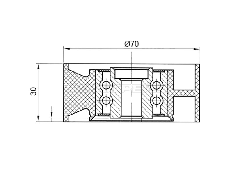 Ролик приводного ремня Hyundai ix55 06-13 / Kia Mohave 08-17