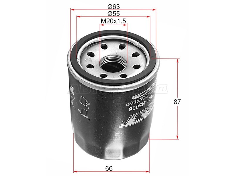 Фильтр масляный NISSAN VK VQ30DEVG33ETB VH41 SAT STAY100NS006