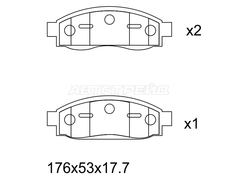 Колодки тормозные (Спереди) Infiniti QX56 04-13 / Nissan Armada 03-16