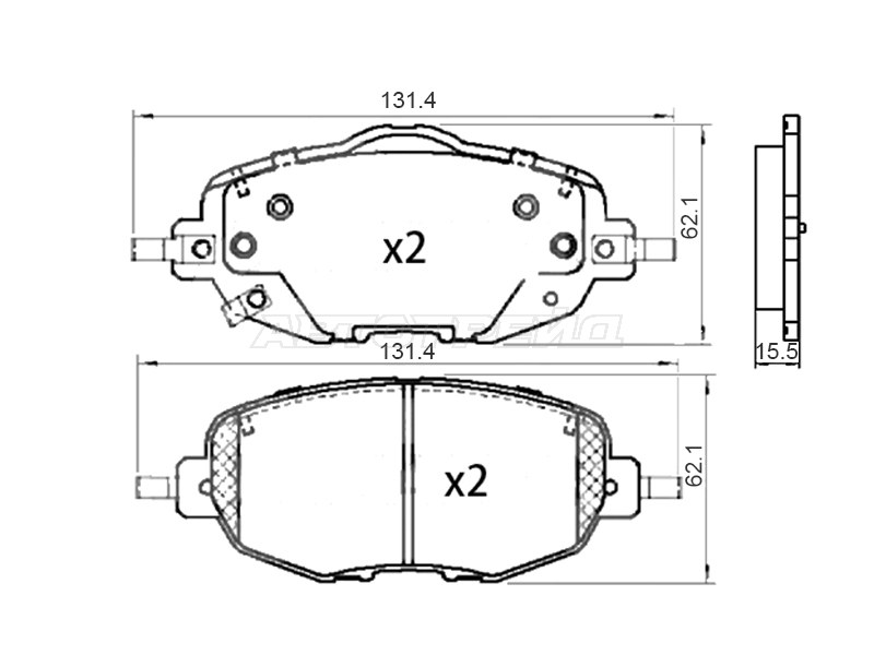 Колодки тормозные (Спереди) Changan UNI-V 21-