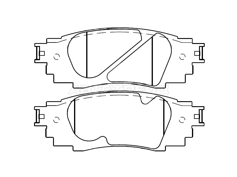 КОЛОДКИ ТОРМОЗНЫЕ TOYOTA 0446648160