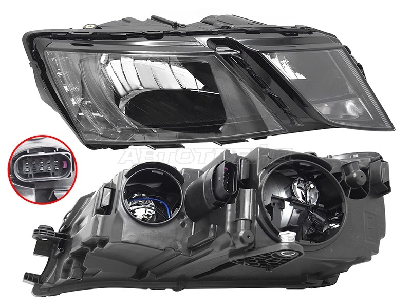 Фара Skoda Octavia 16-20 (Справа/ Галоген/ ДХО/ С электрокорректором)