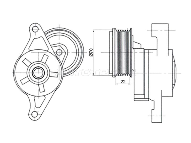 Натяжитель Mazda 3 03-13 / Demio 02-07