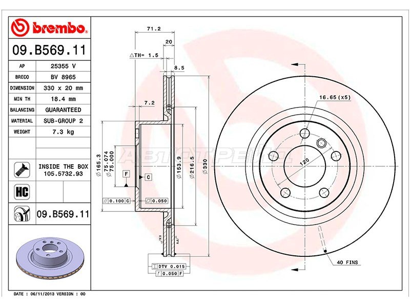 BREMBO 09.B569.11