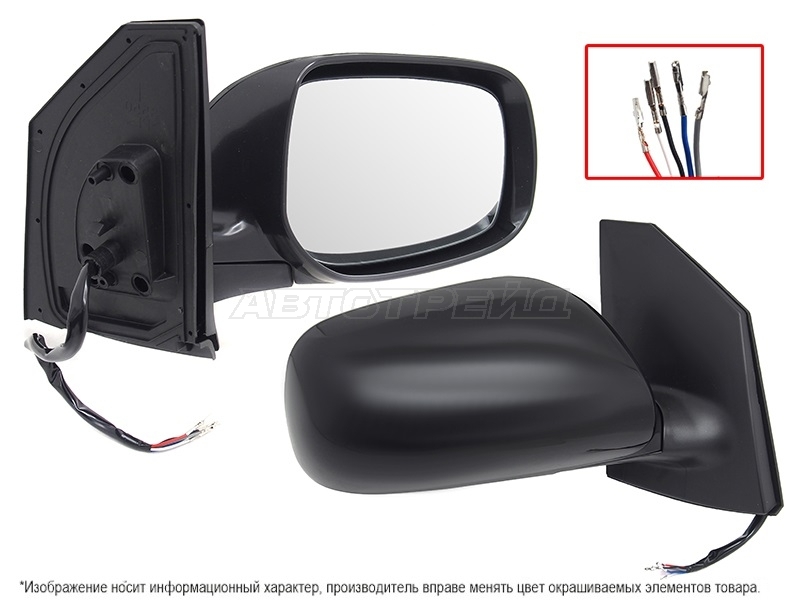 Зеркало Toyota Corolla Fielder (E140) 06-12 / Corolla Axio (E140) 06-12 (Справа/ Регулировка/ Склады