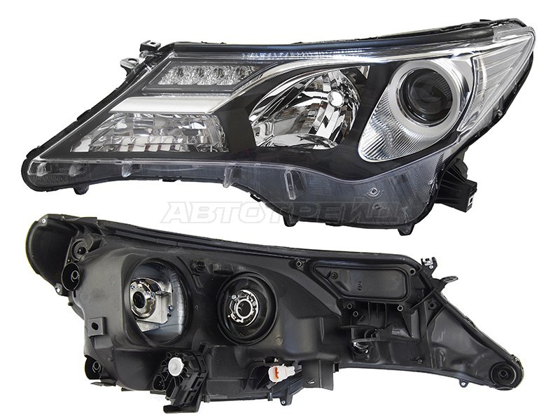 Фара Toyota RAV4 (XA40) 12-15 (Слева/ Галоген/ ДХО/ С электрокорректором)