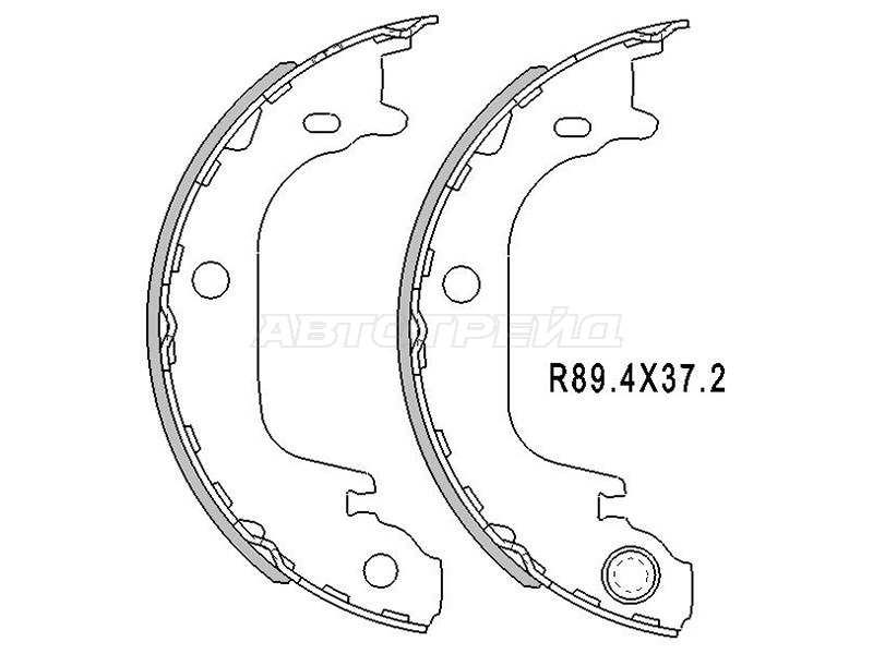 Колодки тормозные барабанные (Сзади/ Стояночный тормоз) Toyota Prius Alpha 11-21 / Verso 09-17