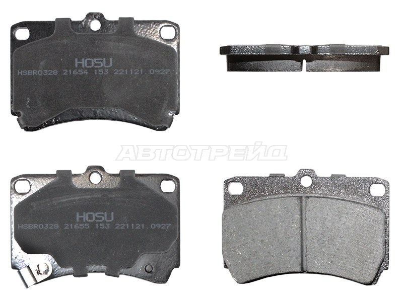 Колодки тормозные перед MAZDA DEMIO DW/KIA RIO 00- HOSU HSBR0328