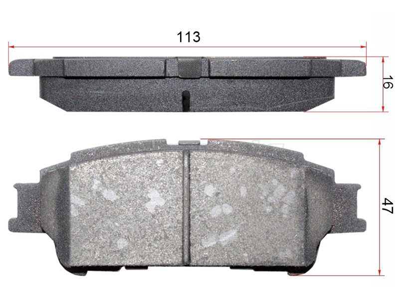 Колодки тормозные (Сзади) Toyota Noah 14-22 / Voxy 14-22