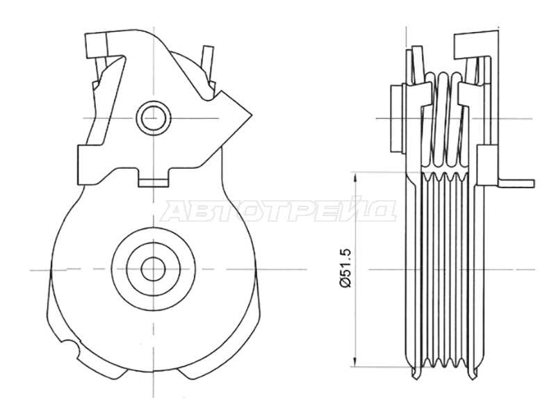 Натяжитель Ford Mondeo 96-15 / Cougar 98-02