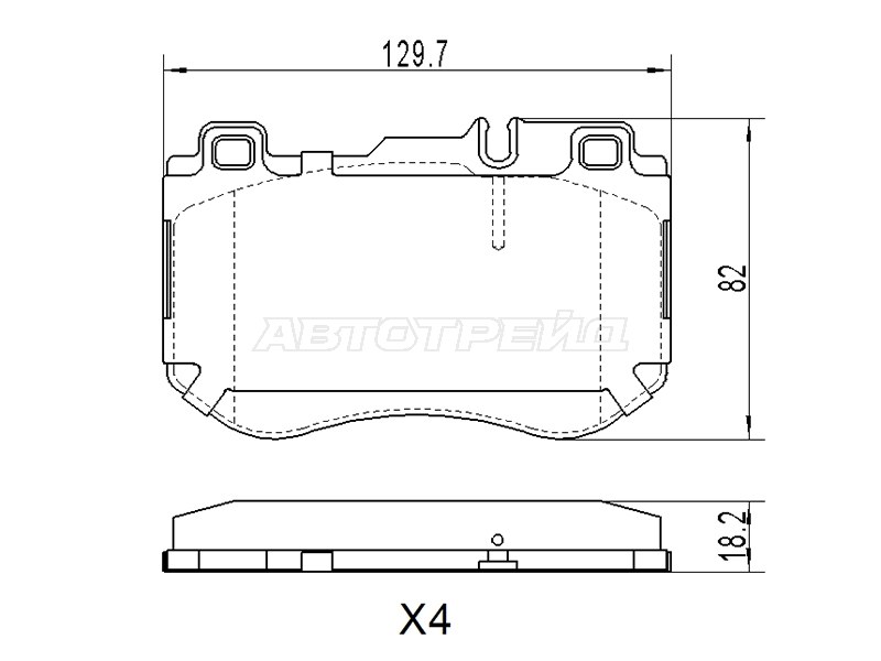 Колодки тормозные (Спереди) Mercedes-Benz C-Class 13-21