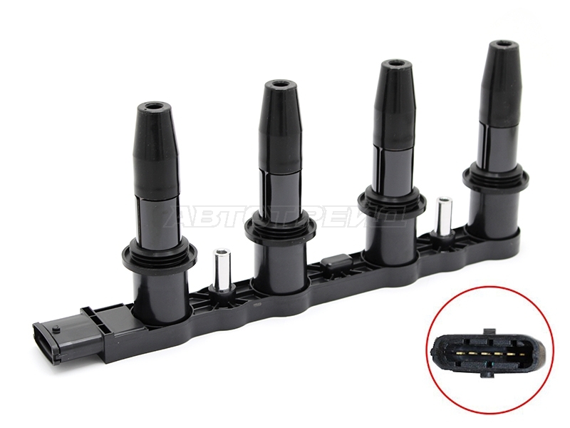 Катушка зажигания Opel Astra 98-13 / Corsa 06-14 A16LER;A18XER;C16SEL;Z16XEP;Z18XER (Модуль)