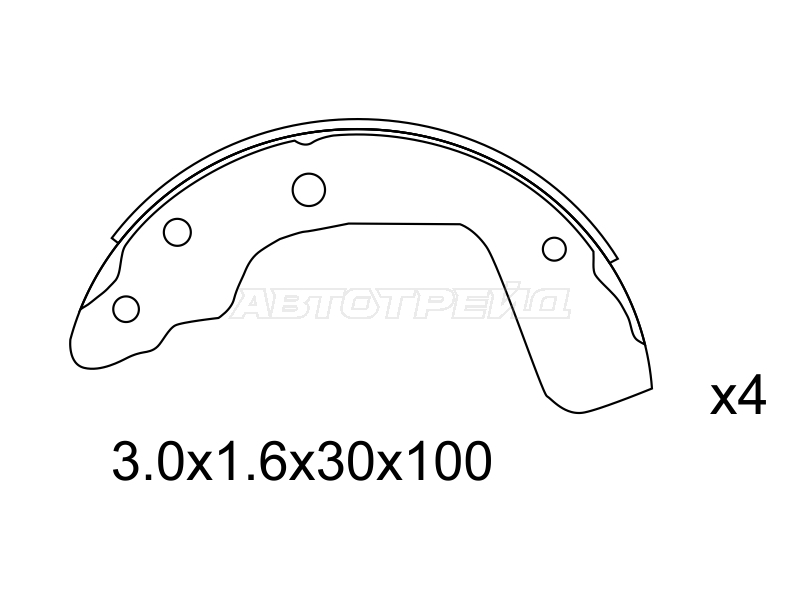 Колодки тормозные барабанные Suzuki Swift 03-10