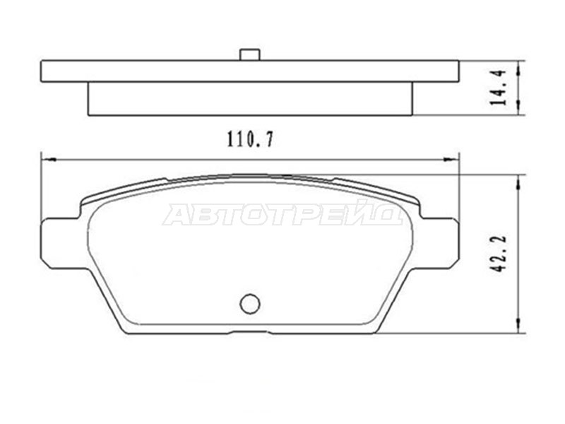 Колодки тормозные (Сзади) Mazda 6 02-08 / 6 MPS 05-07
