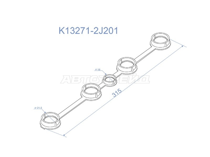 Прокладка клапанной крышки Nissan AD 99-02 / Almera 95-00 SR16VE;SR18DE;SR20DE;SR20VE