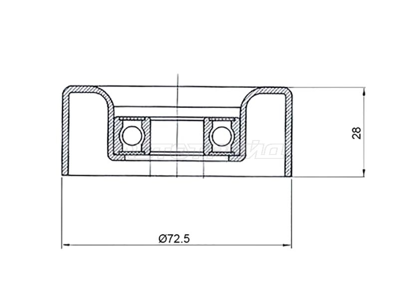 Ролик приводного ремня Mazda 3 03-19 / Demio 07-14