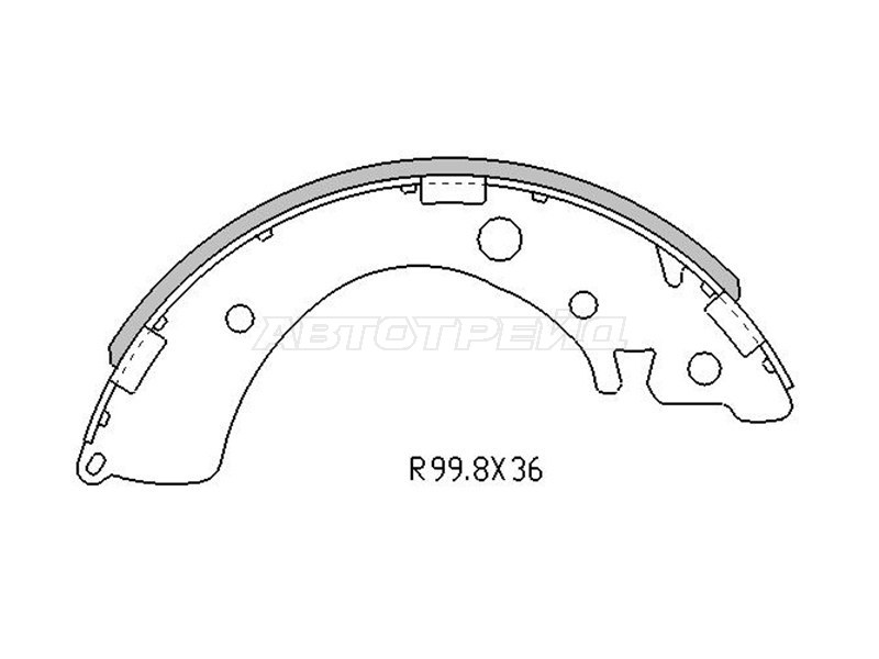 Колодки тормозные барабанные зад HONDA CIVIC EJ/EK/EU/HR-V GH SAT SAT ST43153SE0003