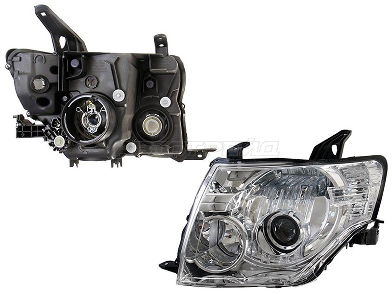 Фара Mitsubishi Pajero 06-15 (Слева/ Ксенон/Галоген/ С электрокорректором)