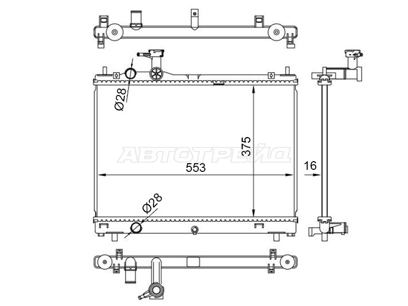 Радиатор Suzuki Swift 16 SAT ST100154