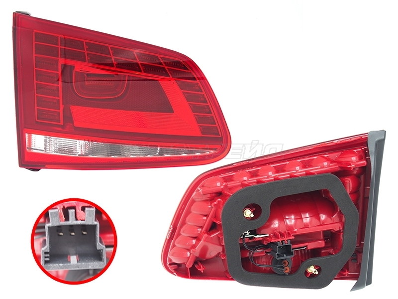 Фонарь в крышку багажника Volkswagen Touareg 14-18 (Слева/ LED)