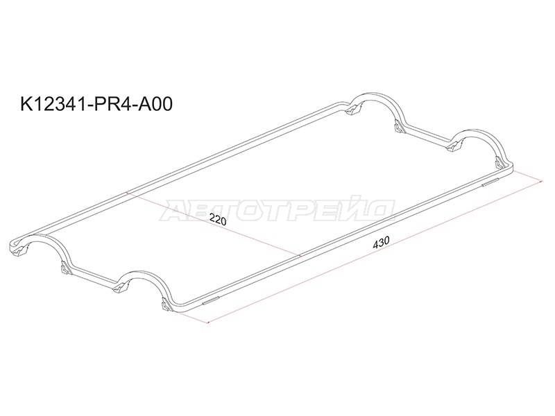 Прокладка клапанной крышки Honda CR-V 95-01 / Stepwgn 96-01 B20B