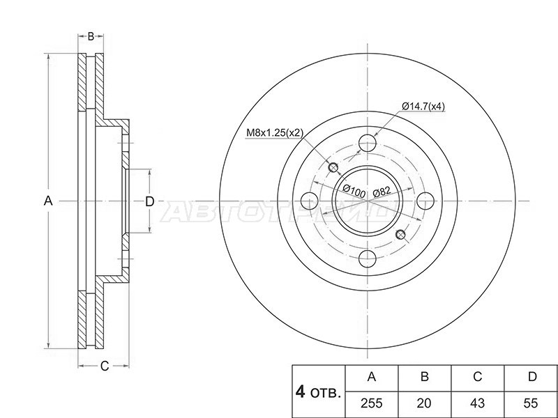 Тормозной диск DELPHI BG3520