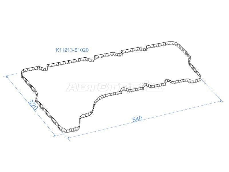 Прокладка клапанной крышки Toyota Land Cruiser (J200) 07-23 / Lexus LX 15-23 1VDFTV