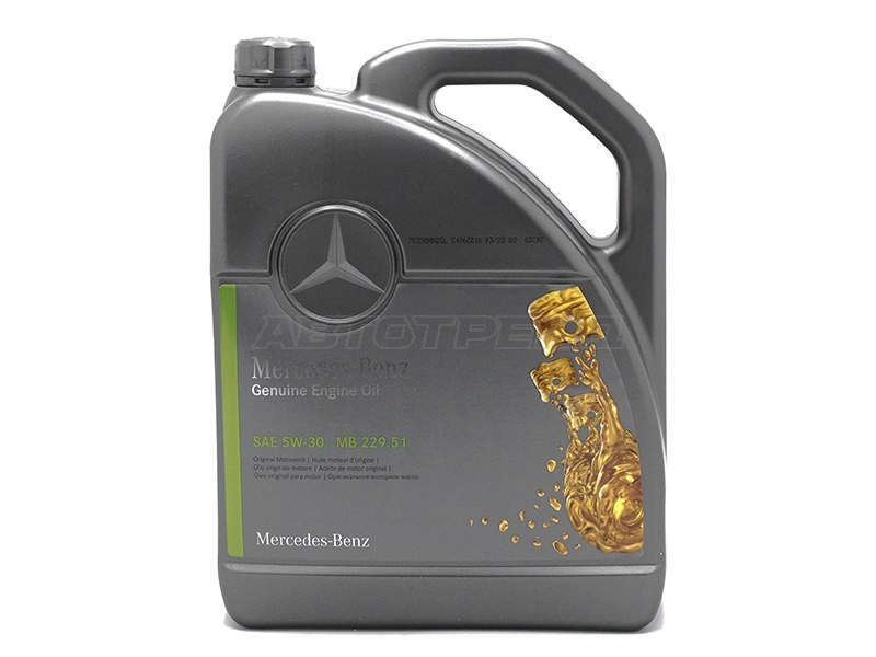 Масло моторное MERCEDES-BENZ (синтетическое) 5л  5W-30 22951 дизель MERCEDES A000989690613ABDW