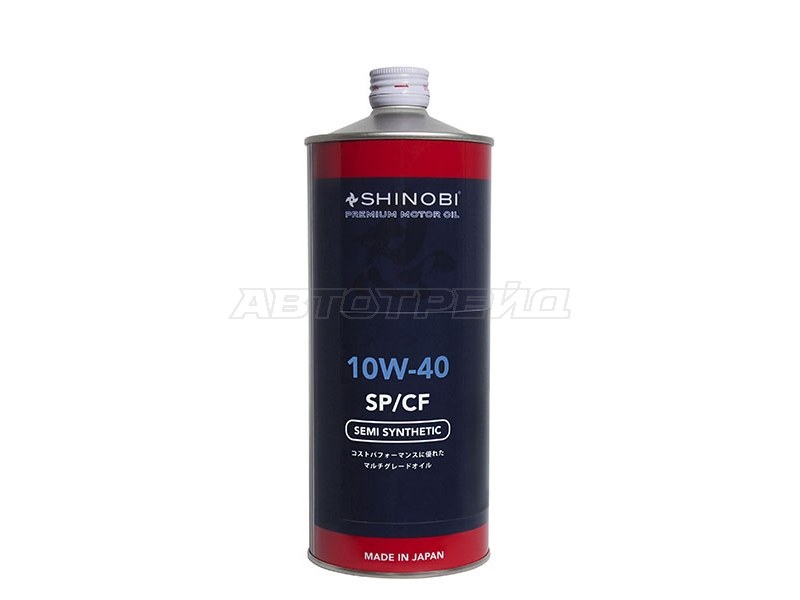 Масло моторное полусинтетическое  SPCF 10W-40 1L SHINOBI SH0025