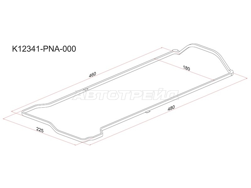 Прокладка клапанной крышки Honda Accord 02-11 / Civic 05-15 K20A;K24A