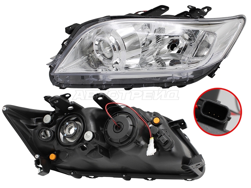 Фара Toyota RAV4 (XA30) 10-13 (Слева/ Галоген/ С электрокорректором)