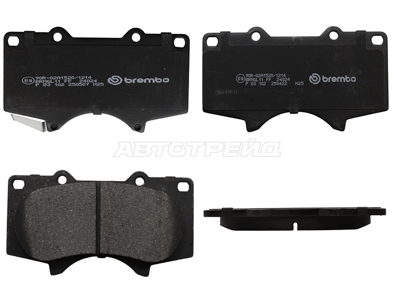 Колодки тормозные (Спереди) Mitsubishi Pajero 06-20 / Toyota Hilux Pick Up 97-