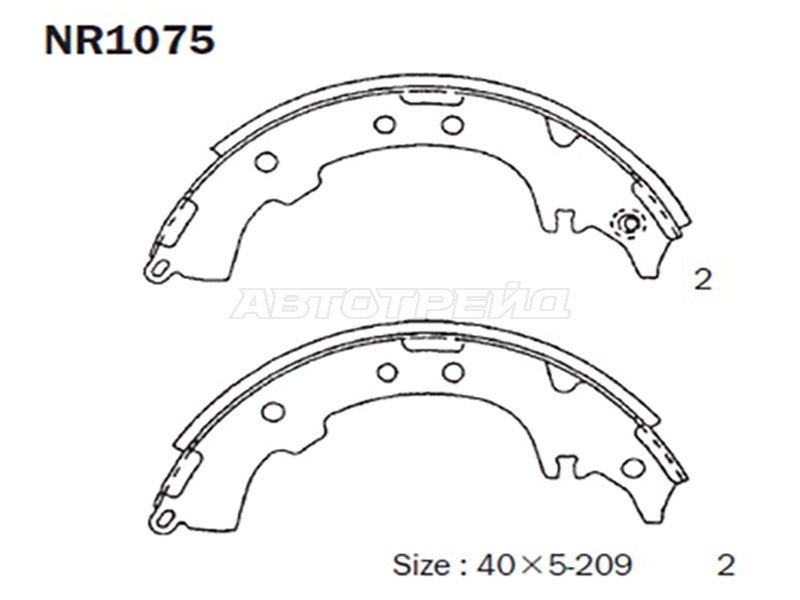 Колодки Тормозные Задние Toyota Ipsumgaianadia 98-04Rush 06-16 Akebon AKEBONO NR1075