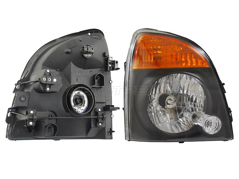 Фара Hyundai Porter 12-18 (Справа/ Галоген/ Ручная регулировка/ Чёрная)