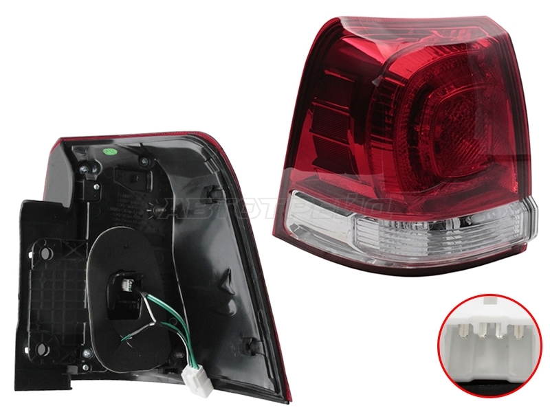 Фонарь задний Toyota Land Cruiser (J200) 07-12 (Слева)