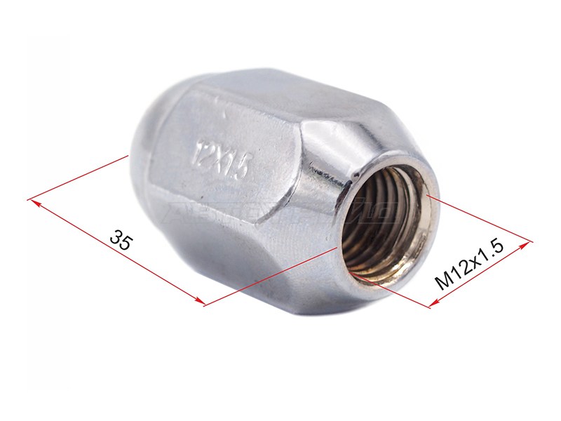 Гайка колесная Toyota Land Cruiser (J80) 84-23 / Land Cruiser Prado (J70) 87-96 (21,00)