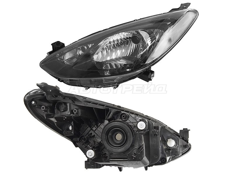 Фара Mazda Demio 07-11 / 2 07-10 (Слева/ Галоген/ Ручная регулировка)