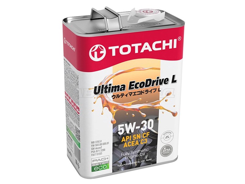 Масло моторное синтетическое TOTACHI Ultima Ecodrive L 5W-30 SN/CF C3 4л TOTACHI 4562374690929