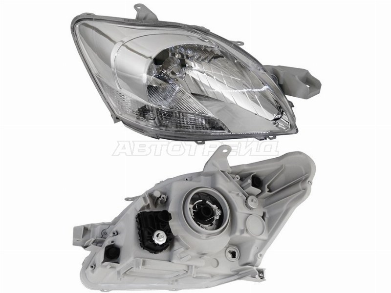 Фара Toyota Belta 05-12 / Yaris 05-13 (Справа/ Галоген/ под электрокорректор/ 4D SED)