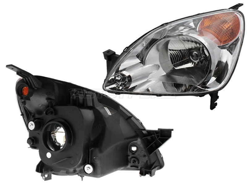 Фара Honda CR-V 01-05 (Слева/ Галоген/ Ручная регулировка)