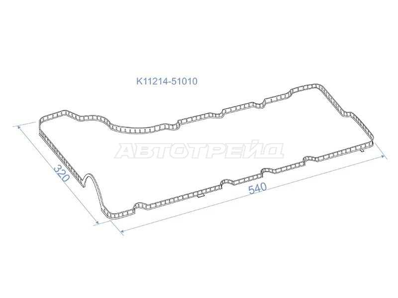 Прокладка клапанной крышки Toyota Land Cruiser (J200) 07-23 / Lexus LX 15-23 1VDFTV