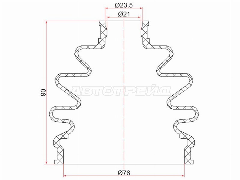 Пыльник шруса наружный SUBARU FORESTER 97-08 EJ20 08- EJ25IMPREZA 01-08 SAT C1117